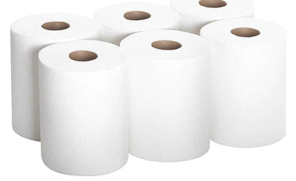 DAIKIM Center Pull Paper Towel - 2 Ply, 600 Sheets, 6 Rolls/Box, Compatible with Universal Paper Towel Dispensers