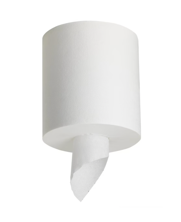 Sofpull Center Pull Paper Towels, 1 Ply, 320 Sheets, 186 ft, White, 6 Rolls/Box