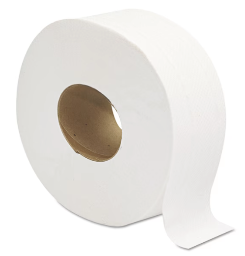 GEN Jumbo Toilet Paper, Continuous Roll - 2 Ply, 3 1/4" x 800', 9: Roll Diameter, 12 Rolls/Box