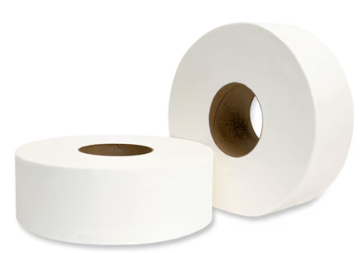 GEN Jumbo Toilet Paper, Continuous Roll - 2 Ply, 3 1/4" x 800', 9: Roll Diameter, 12 Rolls/Box