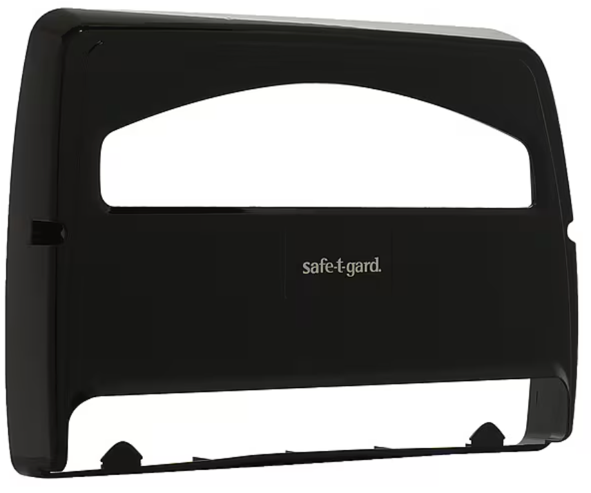 GEORGIA-PACIFIC Toilet Seat Cover Dispenser, safe-t-gard, 1/2 Fold, 250, Black, Plastic