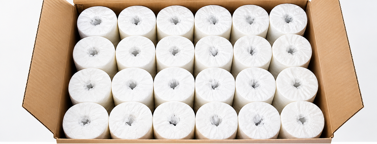 DAIKIM Standard Toilet Paper - 2 Ply, 500 Sheets/Roll, 96 Rolls/Box
