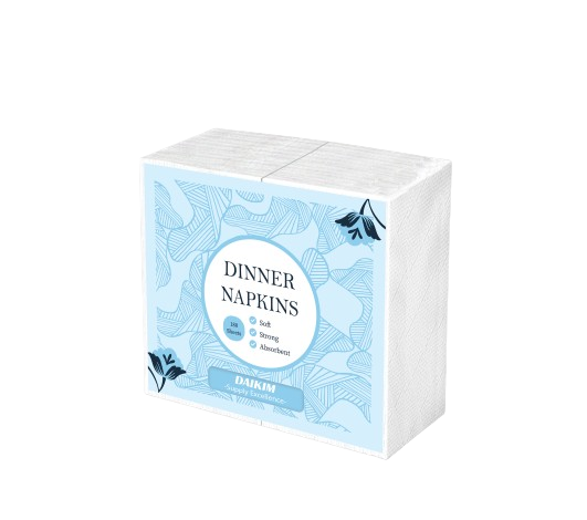 Dinner Napkins - 2 Ply, 16.5" x 14", 150 Sheets/Pack, 20 Packs/Box