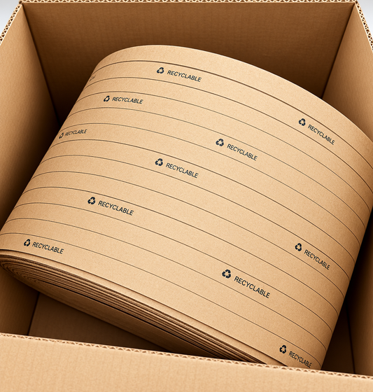 Paper Strap - 1/2" x 6600' (2012m), Brown, Strapulp