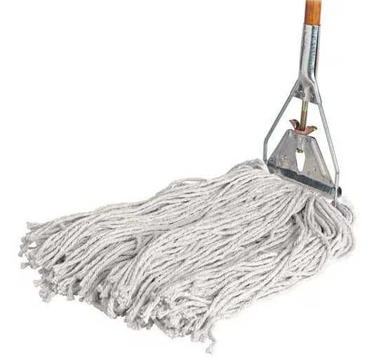 GENUINE JOE Wood Handle Complete Wet Mop, Wood Handle
