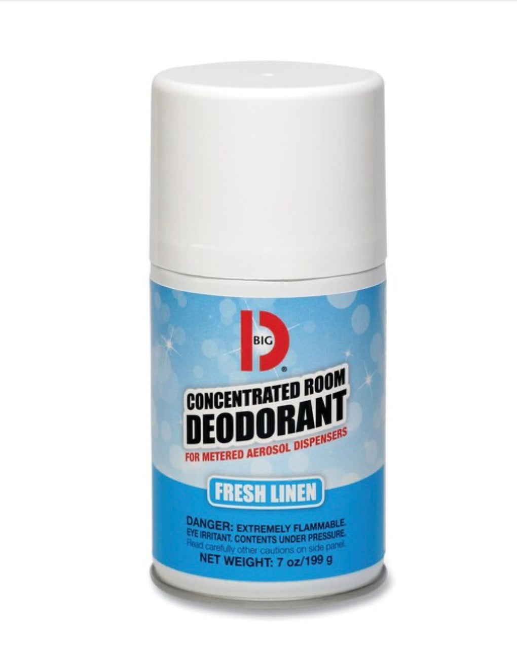 BIG D Metered Concentrated Room Deodorant, Fresh Linen Scent, 7oz, PK12