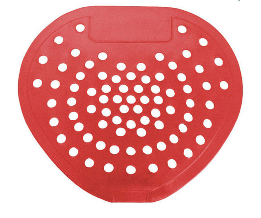 Urinal Screen, Non-Para, Heart, Cherry Fragrance, Red, PK12