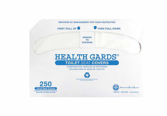 Toilet Seat Cover, Health Gards, Half Folded, HG-2500, 2500 PK, 10 PK/Box